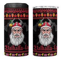 Norway Christmas 4 in 1 Can Cooler Tumbler Valhalla La La Viking Santa - Wonder Print Shop