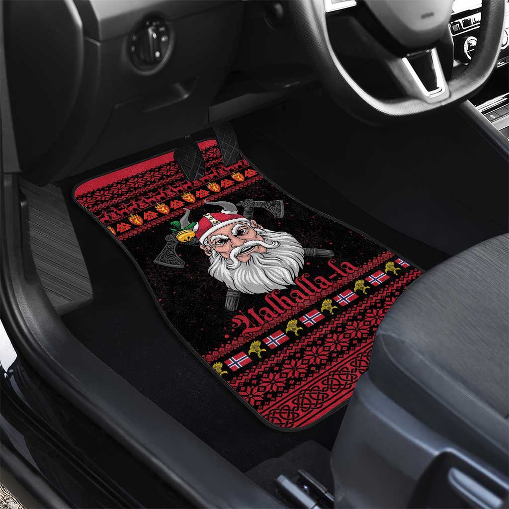 Norway Christmas Car Mats Valhalla La La Viking Santa - Wonder Print Shop