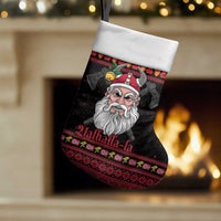 Norway Christmas Stocking Valhalla La La Viking Santa - Wonder Print Shop