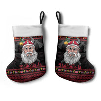Norway Christmas Stocking Valhalla La La Viking Santa - Wonder Print Shop