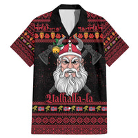 Norway Christmas Family Matching Mermaid Dress and Hawaiian Shirt Valhalla La La Viking Santa - Wonder Print Shop