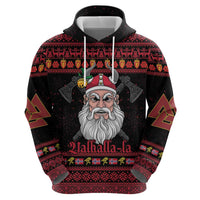 Norway Christmas Hoodie Valhalla La La Viking Santa - Wonder Print Shop