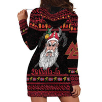 Norway Christmas Hoodie Dress Valhalla La La Viking Santa - Wonder Print Shop