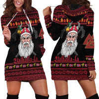 Norway Christmas Hoodie Dress Valhalla La La Viking Santa - Wonder Print Shop