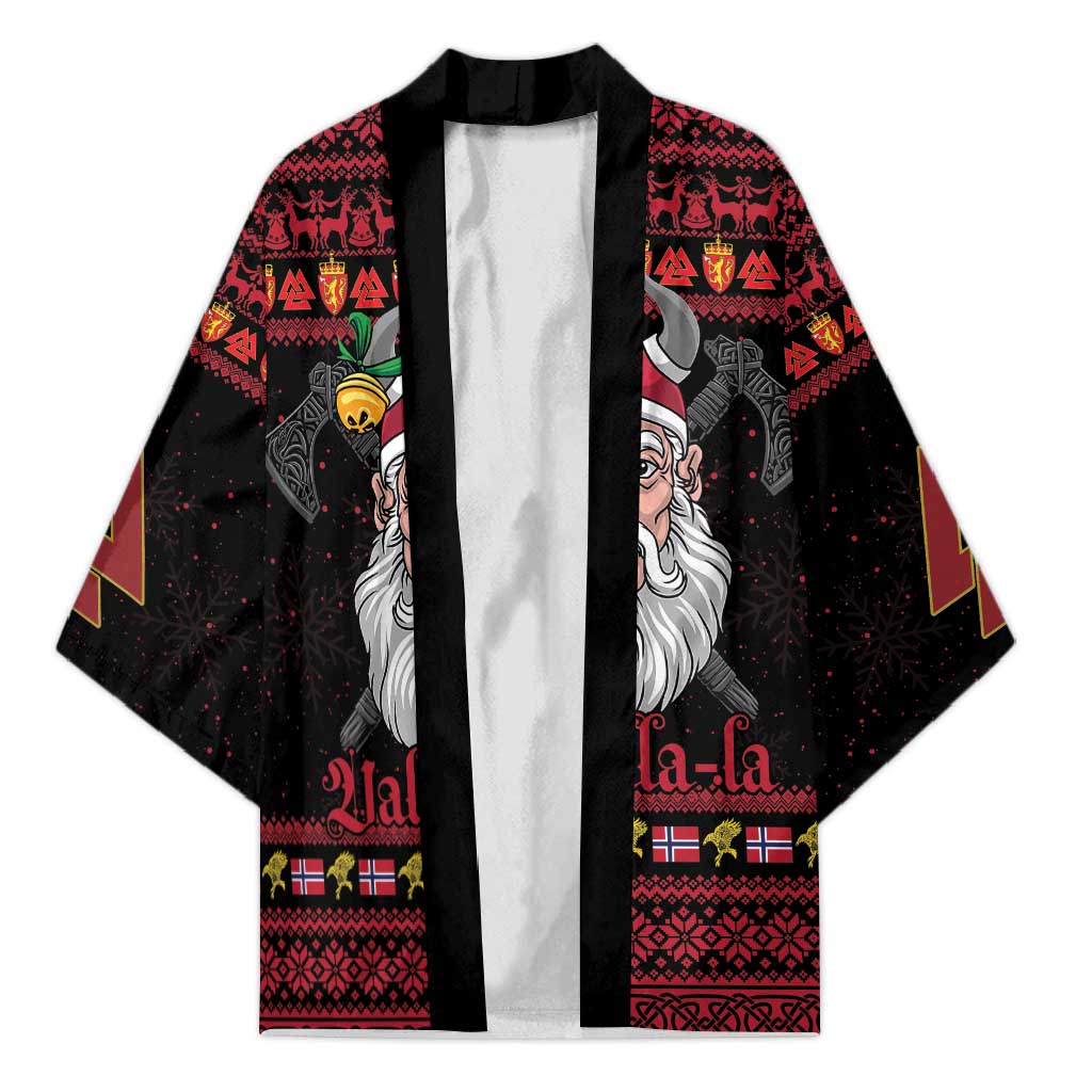 Norway Christmas Kimono Valhalla La La Viking Santa - Wonder Print Shop