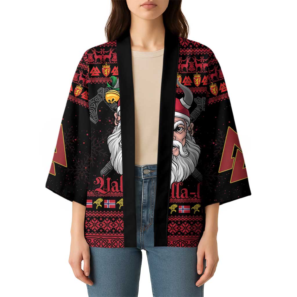 Norway Christmas Kimono Valhalla La La Viking Santa - Wonder Print Shop