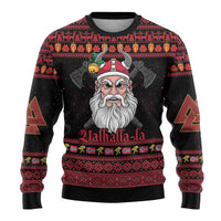 Norway Christmas Ugly Christmas Sweater Valhalla La La Viking Santa - Wonder Print Shop