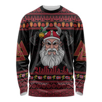 Norway Christmas Long Sleeve Shirt Valhalla La La Viking Santa - Wonder Print Shop