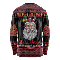 Norway Christmas Long Sleeve Shirt Valhalla La La Viking Santa - Wonder Print Shop