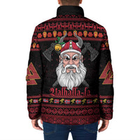 Norway Christmas Padded Jacket Valhalla La La Viking Santa - Wonder Print Shop