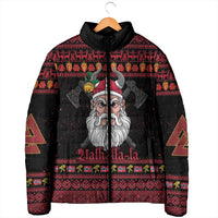 Norway Christmas Padded Jacket Valhalla La La Viking Santa - Wonder Print Shop