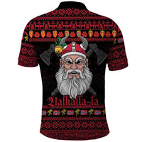 Norway Christmas Polo Shirt Valhalla La La Viking Santa - Wonder Print Shop