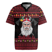 Norway Christmas Rugby Jersey Valhalla La La Viking Santa - Wonder Print Shop