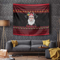 Norway Christmas Tapestry Valhalla La La Viking Santa - Wonder Print Shop