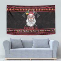 Norway Christmas Tapestry Valhalla La La Viking Santa - Wonder Print Shop