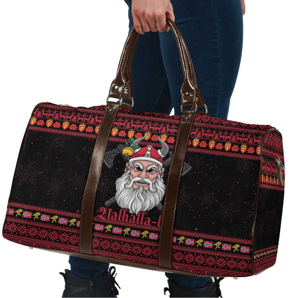 Norway Christmas Travel Bag Valhalla La La Viking Santa - Wonder Print Shop