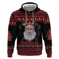 Norway Christmas Zip Hoodie Valhalla La La Viking Santa - Wonder Print Shop