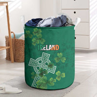 Ireland Cross Celtic Laundry Basket Irish Pride Shamrock - Wonder Print Shop