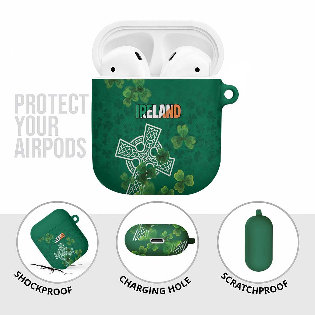 Ireland Cross Celtic AirPods Case Irish Pride Shamrock - Wonder Print Shop