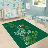 Ireland Cross Celtic Area Rug Irish Pride Shamrock - Wonder Print Shop
