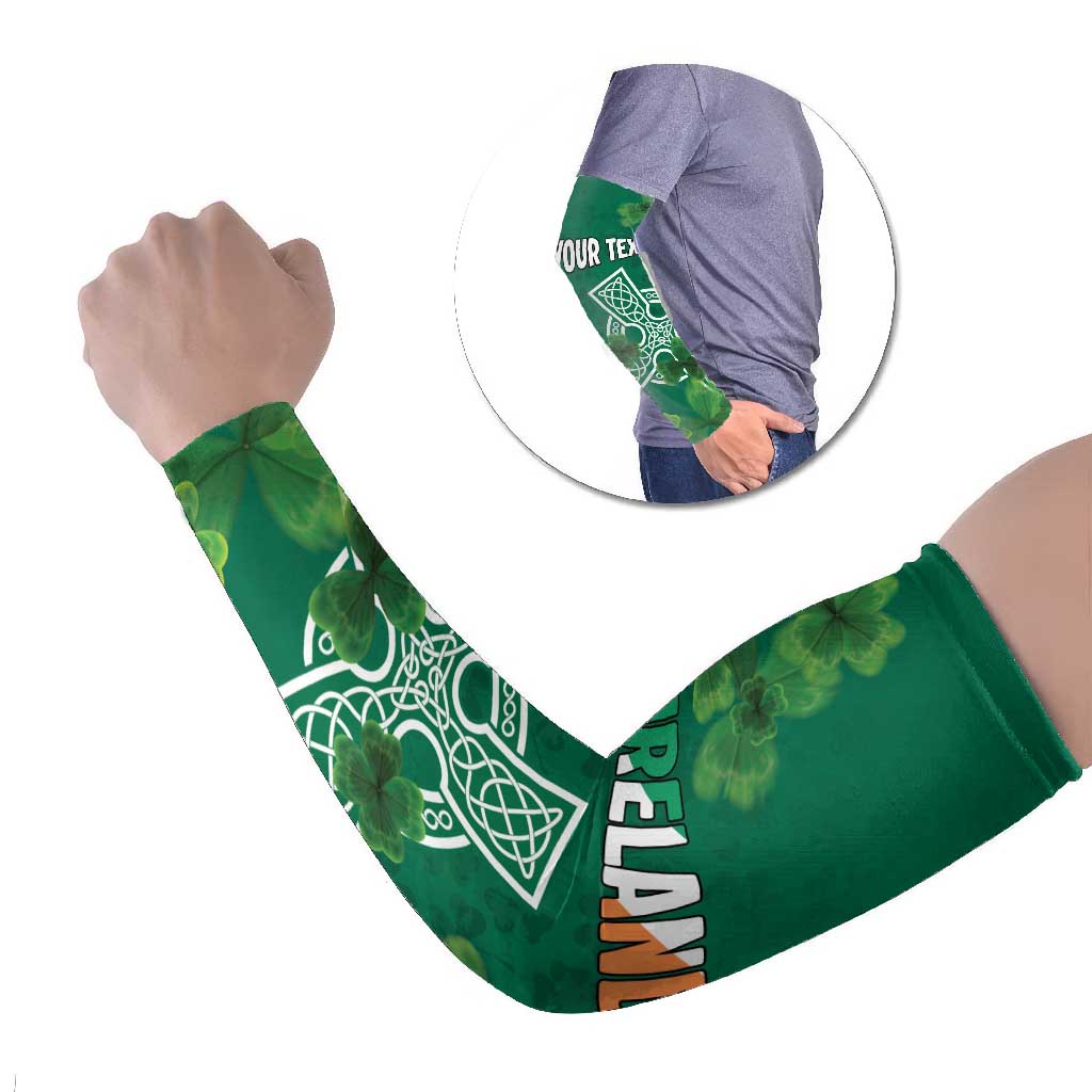 Ireland Cross Celtic Personalized Arm Sleeves Irish Pride Shamrock - Wonder Print Shop