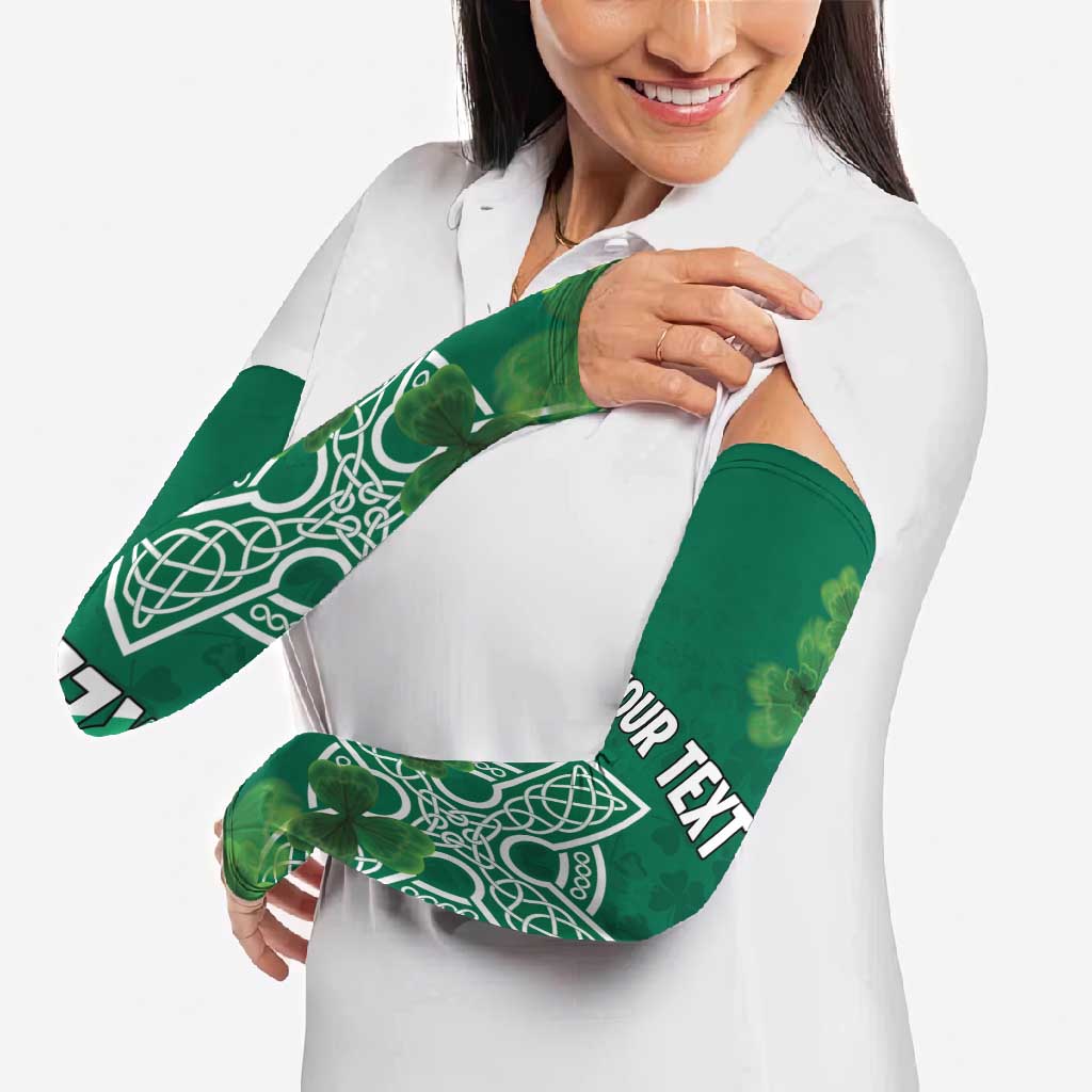 Ireland Cross Celtic Personalized Arm Sleeves Irish Pride Shamrock - Wonder Print Shop