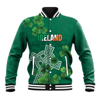 Ireland Cross Celtic Personalized Baseball Jacket Irish Pride Shamrock - Wonder Print Shop