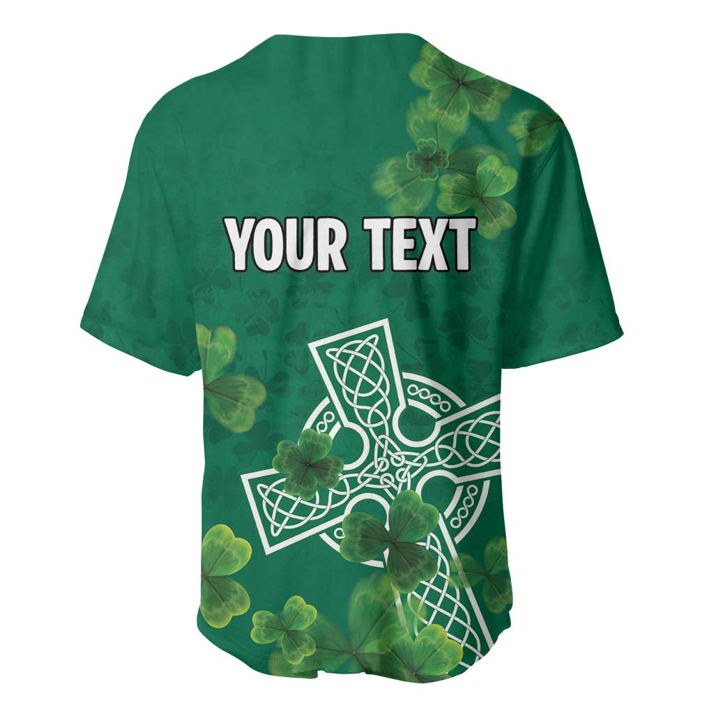 Ireland Cross Celtic Personalized Baseball Jersey Irish Pride Shamrock - Wonder Print Shop