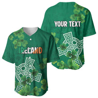 Ireland Cross Celtic Personalized Baseball Jersey Irish Pride Shamrock - Wonder Print Shop