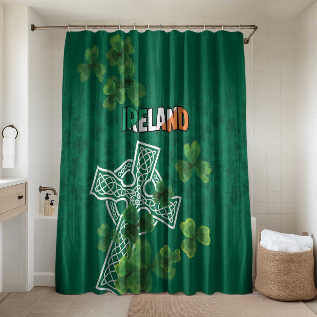 Ireland Cross Celtic Bathroom Set Irish Pride Shamrock - Wonder Print Shop
