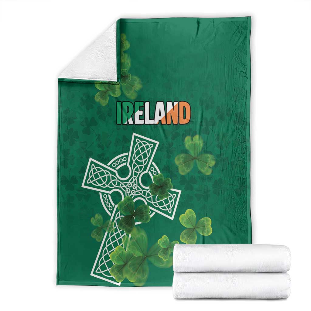 Ireland Cross Celtic Blanket Irish Pride Shamrock - Wonder Print Shop
