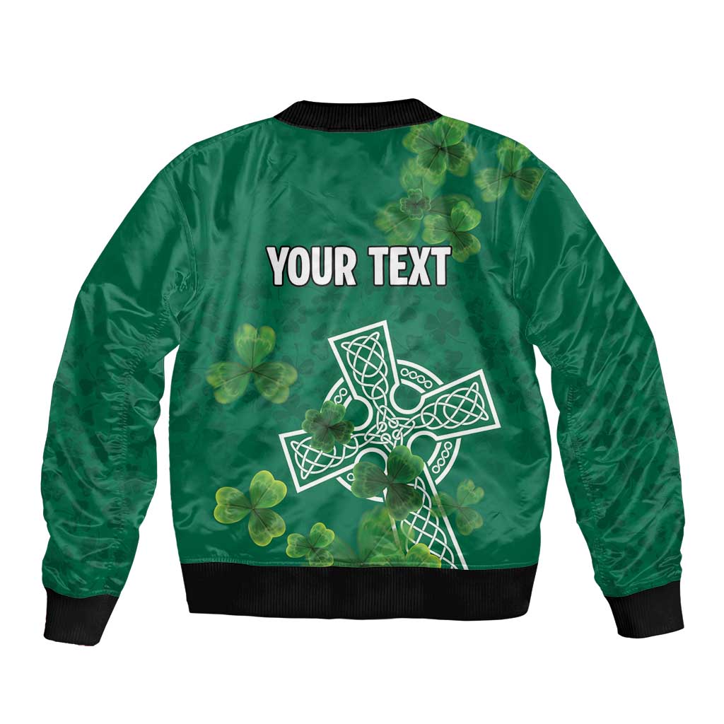 Ireland Cross Celtic Personalized Bomber Jacket Irish Pride Shamrock - Wonder Print Shop