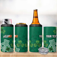Ireland Cross Celtic Personalized 4 in 1 Can Cooler Tumbler Irish Pride Shamrock - Wonder Print Shop