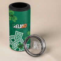 Ireland Cross Celtic Personalized 4 in 1 Can Cooler Tumbler Irish Pride Shamrock - Wonder Print Shop