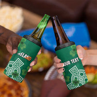 Ireland Cross Celtic Personalized 4 in 1 Can Cooler Tumbler Irish Pride Shamrock - Wonder Print Shop