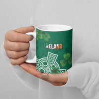 Ireland Cross Celtic Personalized Ceramic Mug Irish Pride Shamrock - Wonder Print Shop