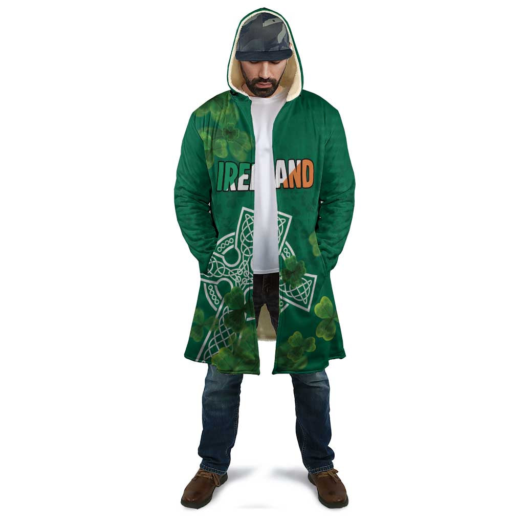Ireland Cross Celtic Personalized Cloak Irish Pride Shamrock - Wonder Print Shop
