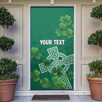Ireland Cross Celtic Personalized Door Cover Irish Pride Shamrock - Wonder Print Shop