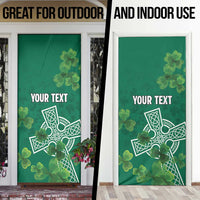 Ireland Cross Celtic Personalized Door Cover Irish Pride Shamrock - Wonder Print Shop