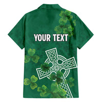 Ireland Cross Celtic Personalized Family Matching Long Sleeve Bodycon Dress and Hawaiian Shirt Irish Pride Shamrock - Wonder Print Shop