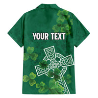 Ireland Cross Celtic Personalized Family Matching Mermaid Dress and Hawaiian Shirt Irish Pride Shamrock - Wonder Print Shop