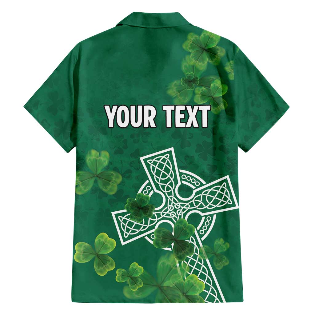 Ireland Cross Celtic Personalized Family Matching Off Shoulder Short Dress and Hawaiian Shirt Irish Pride Shamrock - Wonder Print Shop