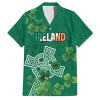 Ireland Cross Celtic Personalized Family Matching Puletasi and Hawaiian Shirt Irish Pride Shamrock - Wonder Print Shop