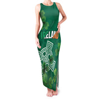 Ireland Cross Celtic Personalized Family Matching Tank Maxi Dress and Hawaiian Shirt Irish Pride Shamrock - Wonder Print Shop