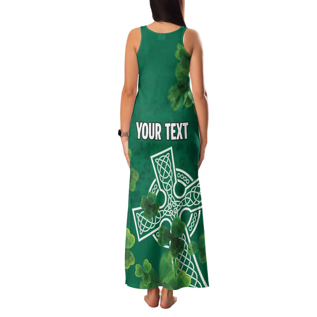 Ireland Cross Celtic Personalized Family Matching Tank Maxi Dress and Hawaiian Shirt Irish Pride Shamrock - Wonder Print Shop