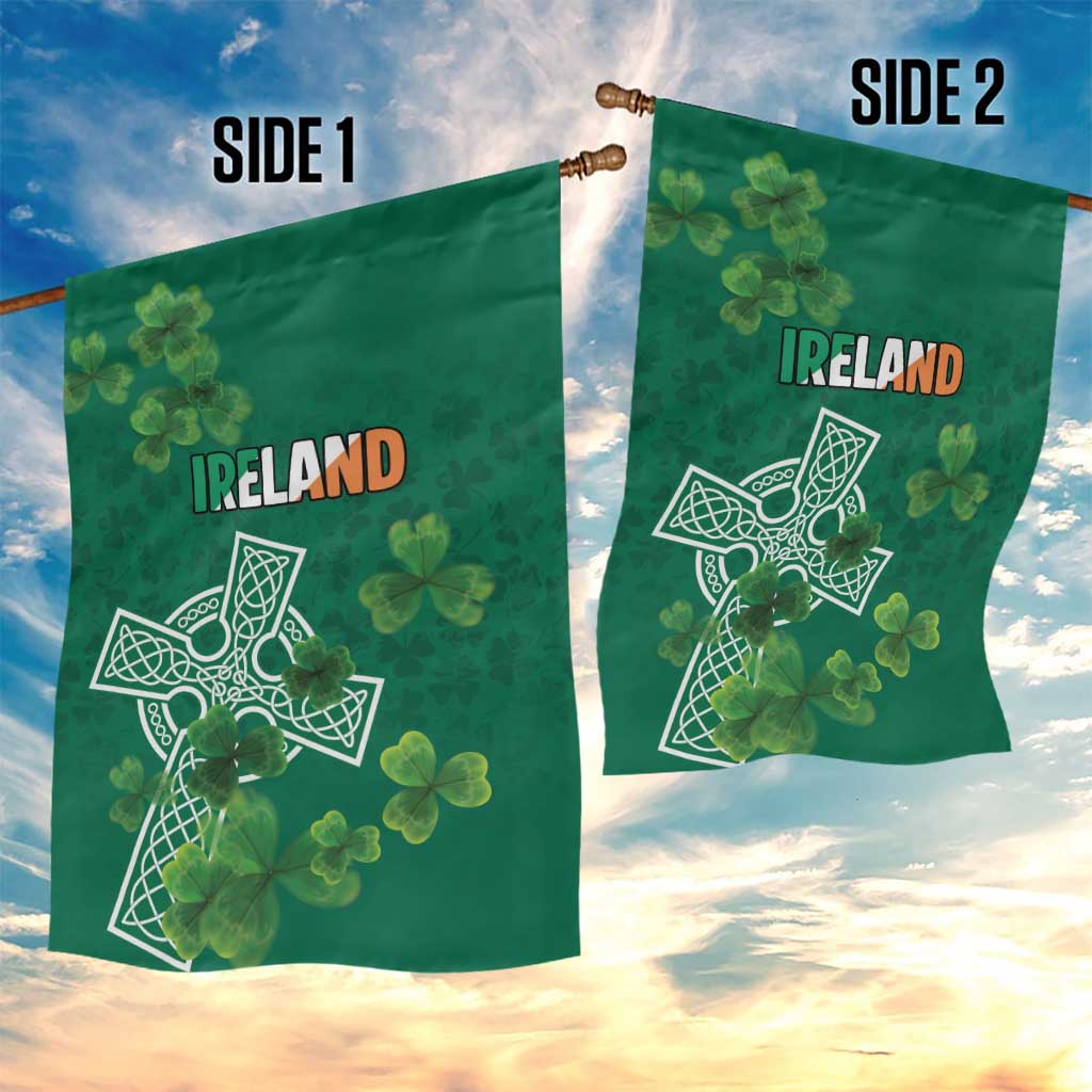 Ireland Cross Celtic Garden Flag Irish Pride Shamrock - Wonder Print Shop