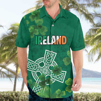 Ireland Cross Celtic Personalized Hawaiian Shirt Irish Pride Shamrock - Wonder Print Shop