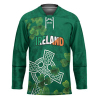 Ireland Cross Celtic Personalized Hockey Jersey Irish Pride Shamrock - Wonder Print Shop