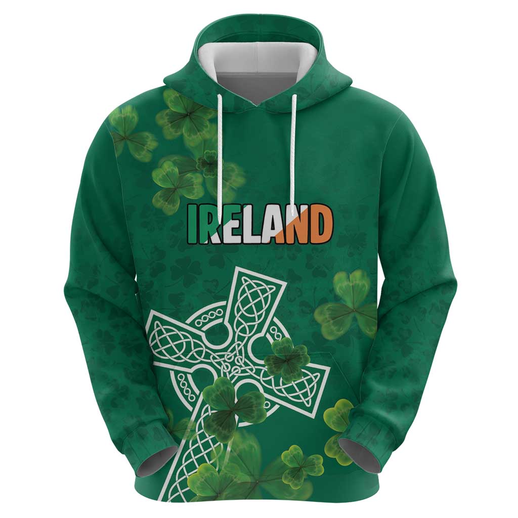 Ireland Cross Celtic Personalized Hoodie Irish Pride Shamrock - Wonder Print Shop