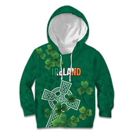 Ireland Cross Celtic Personalized Kid Hoodie Irish Pride Shamrock - Wonder Print Shop